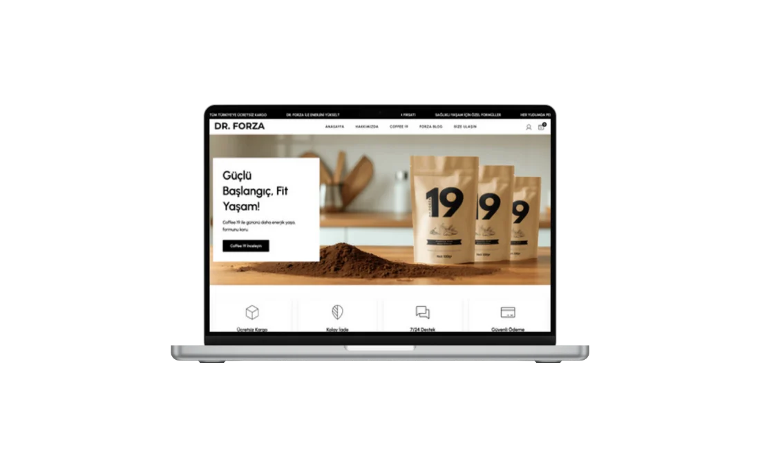 Dr. Forza Coffee-Web Tasarım & İçerik Üretimi