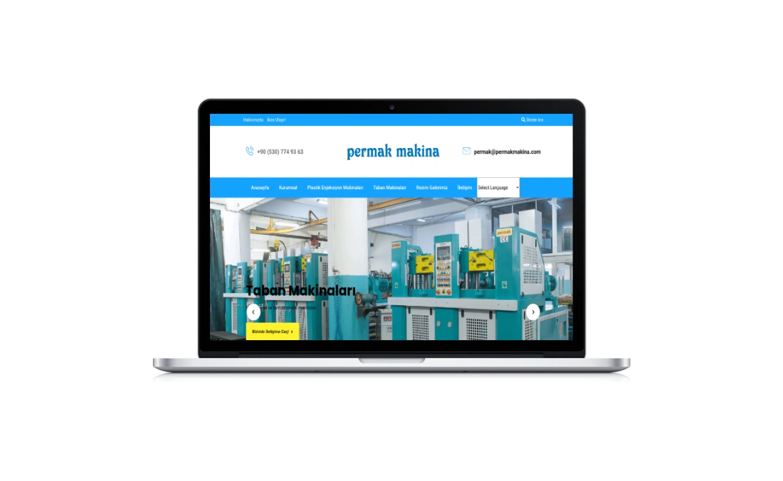 Permak Makina-Web Tasarım & SEO Optimizasyonu